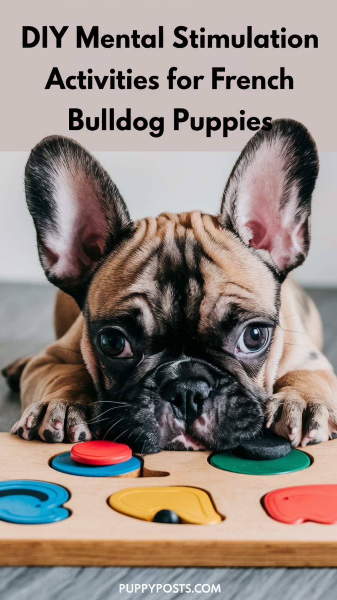 DIY mental stimulation activities for French Bulldog puppies