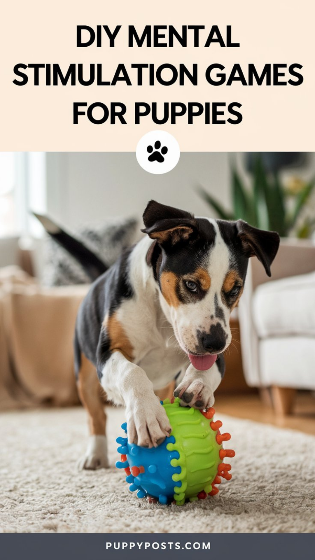 DIY mental stimulation games for puppies