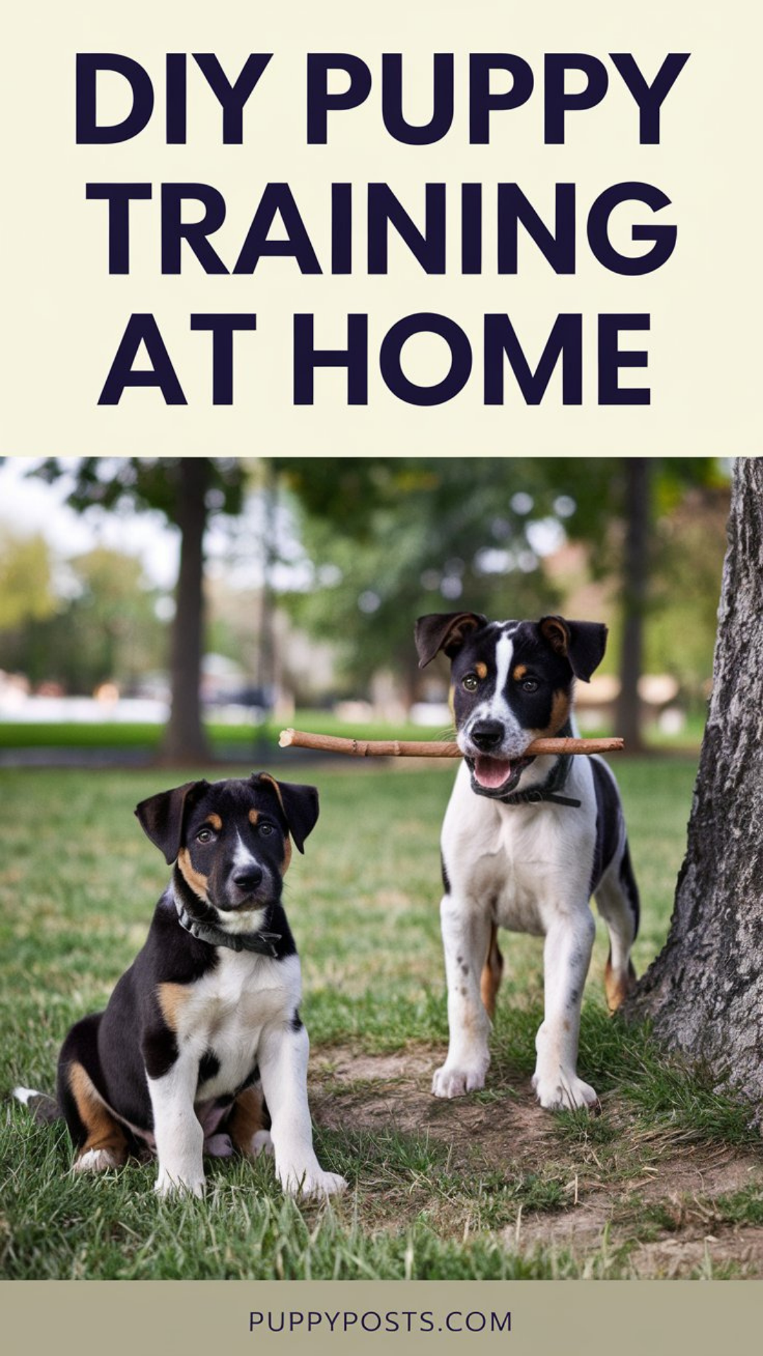 DIY puppy training at home