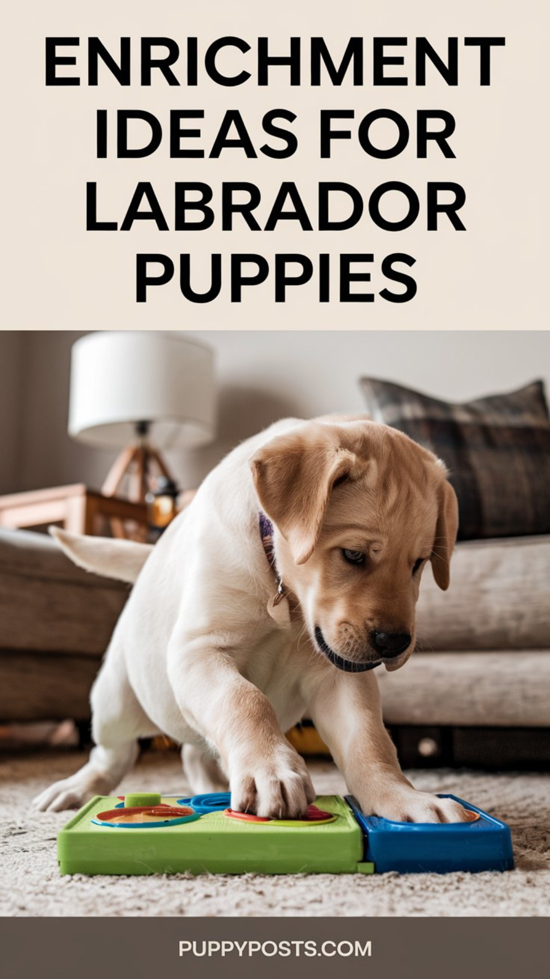 Enrichment ideas for Labrador puppies