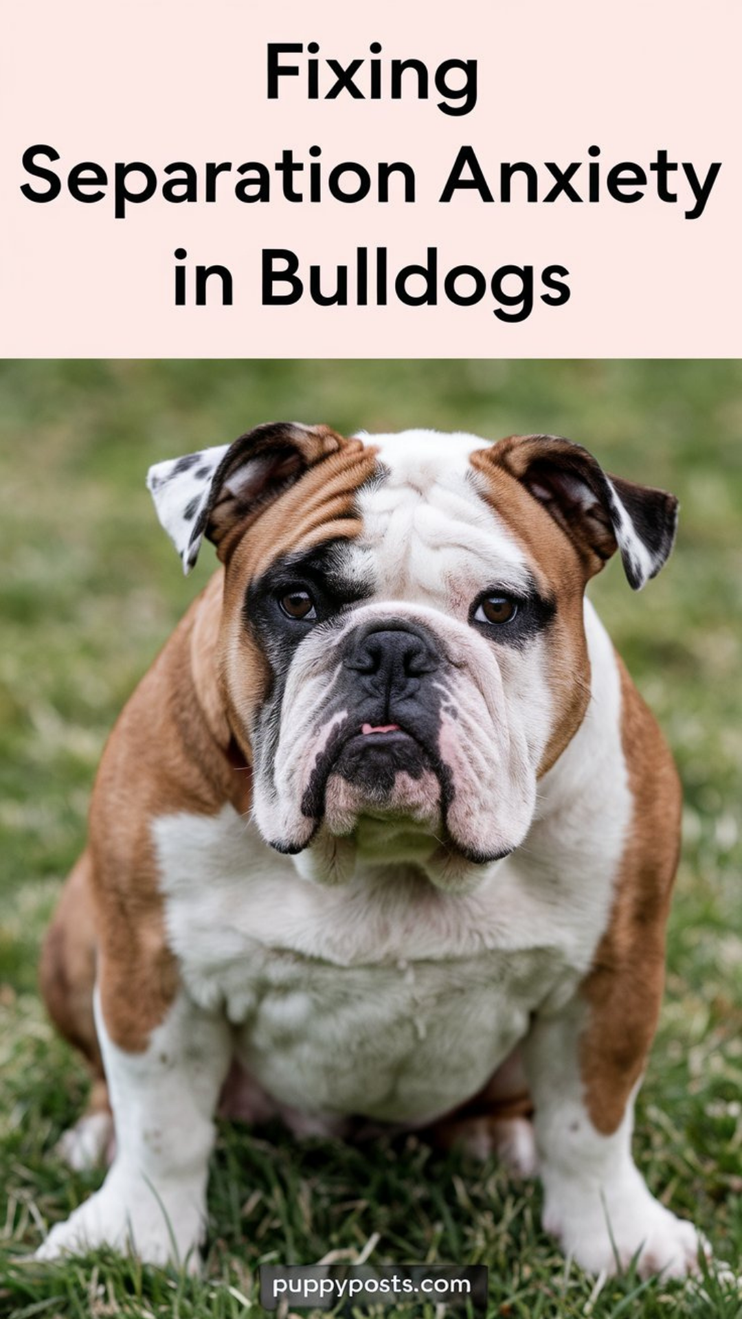 Fixing separation anxiety in Bulldogs Fixing separation anxiety in Bulldogs