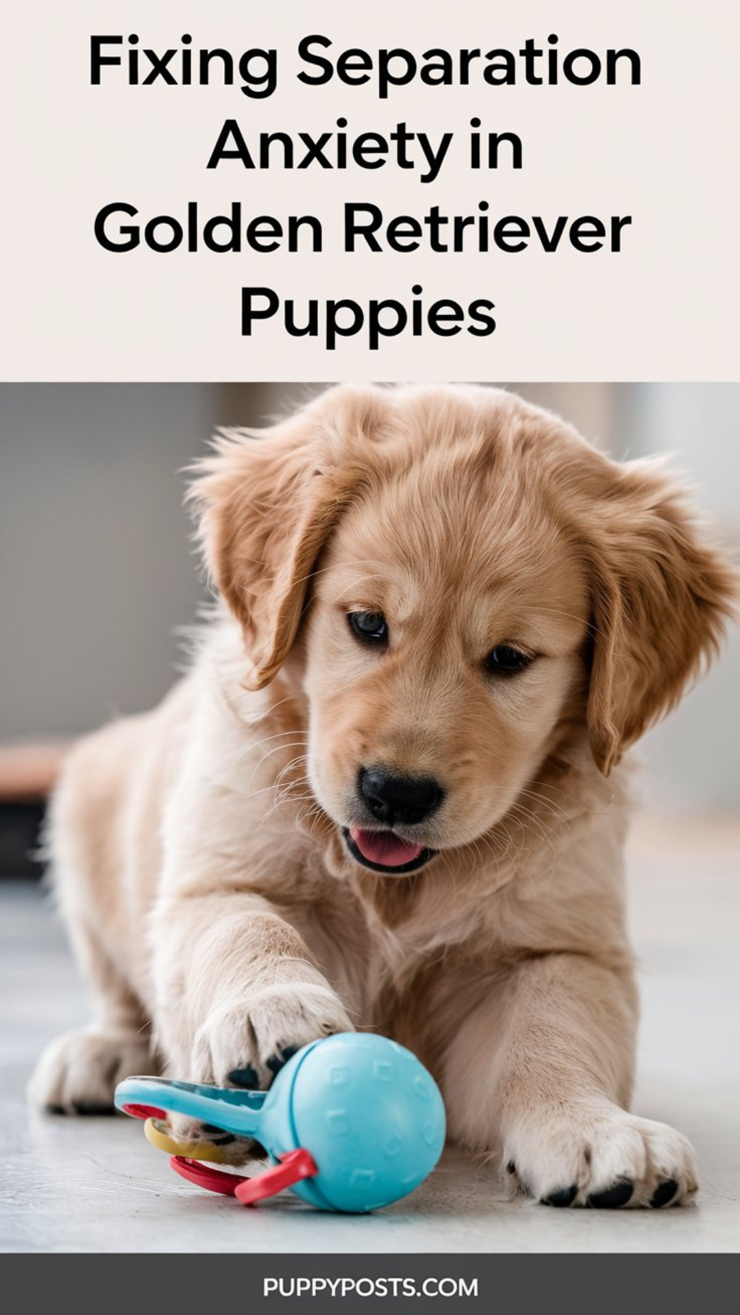 Fixing separation anxiety in Golden Retriever puppies Fixing separation anxiety in Golden Retriever puppies