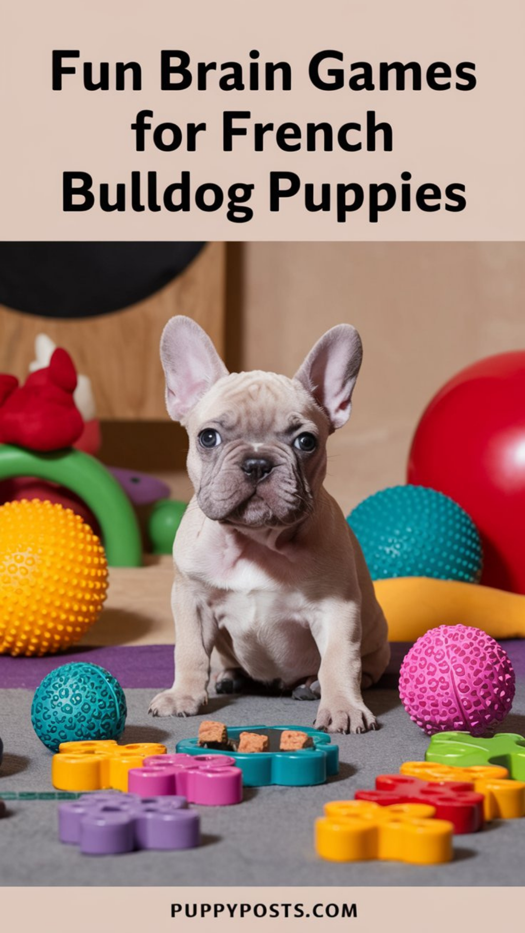 Fun brain games for French Bulldog puppies Fun brain games for French Bulldog puppies