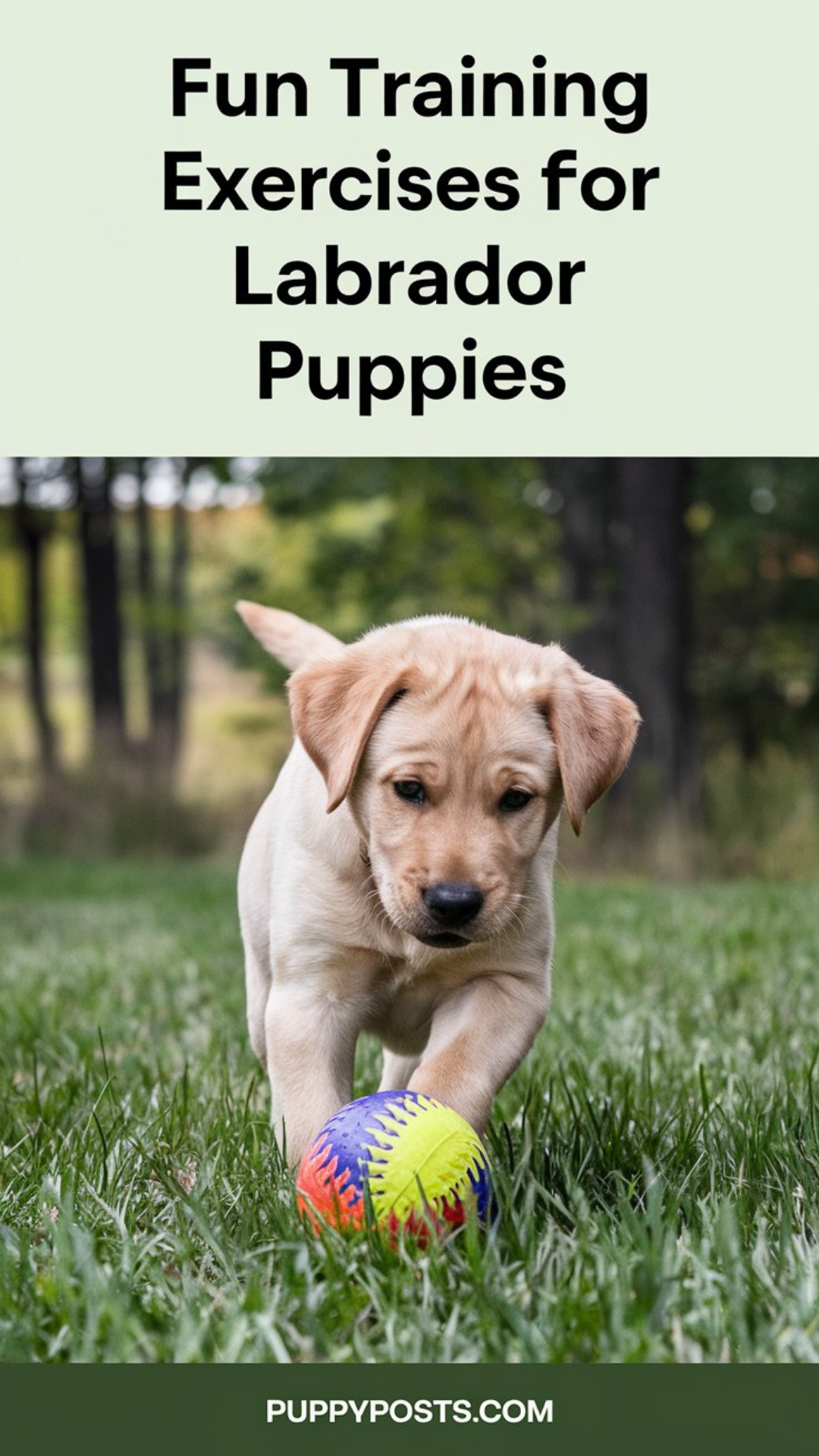 Fun training exercises for Labrador puppies Fun training exercises for Labrador puppies