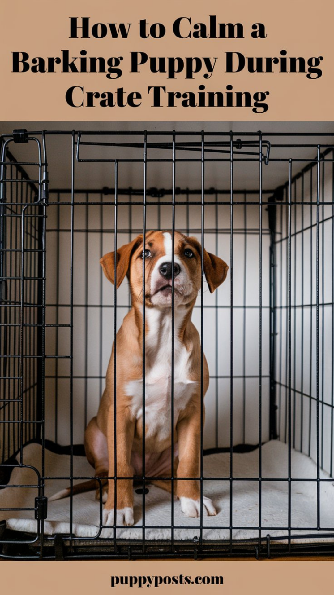 How to calm a barking puppy during crate training How to calm a barking puppy during crate training