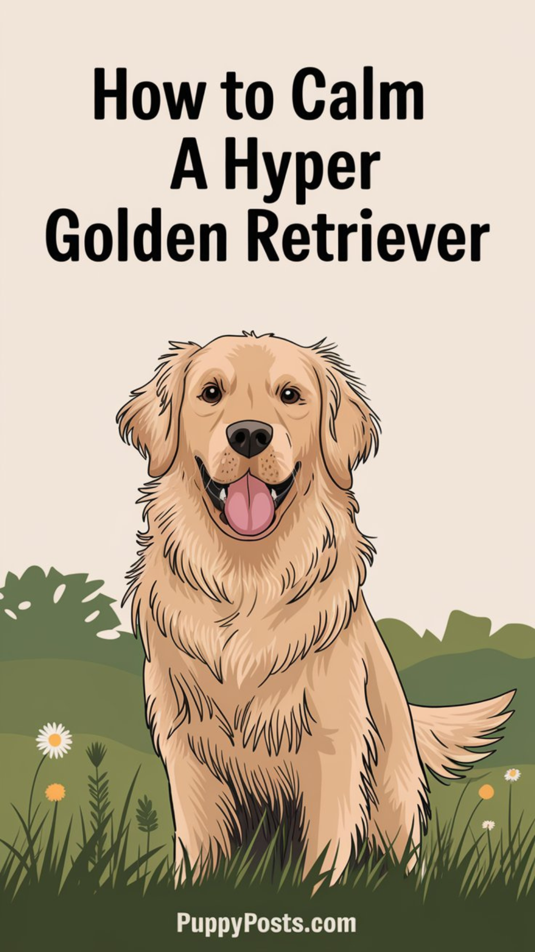 How to calm a hyper Golden Retriever How to calm a hyper Golden Retriever