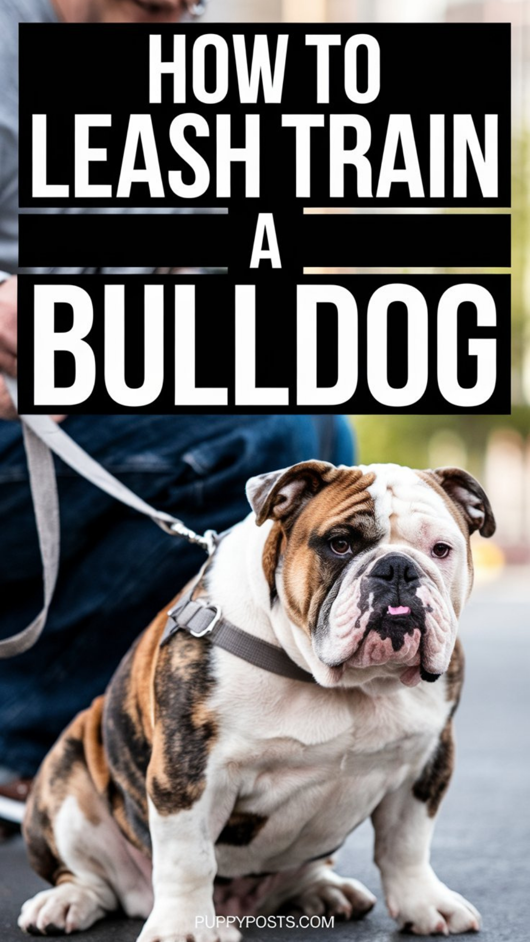 How to leash train a Bulldog How to leash train a Bulldog