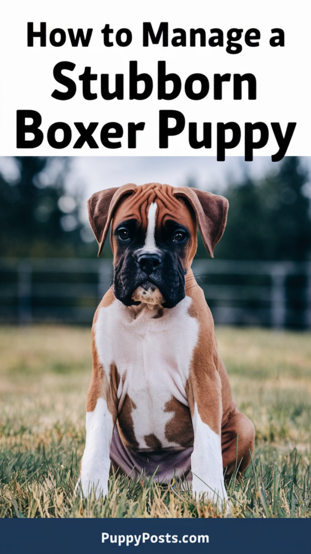 How to manage a stubborn Boxer puppy How to manage a stubborn Boxer puppy