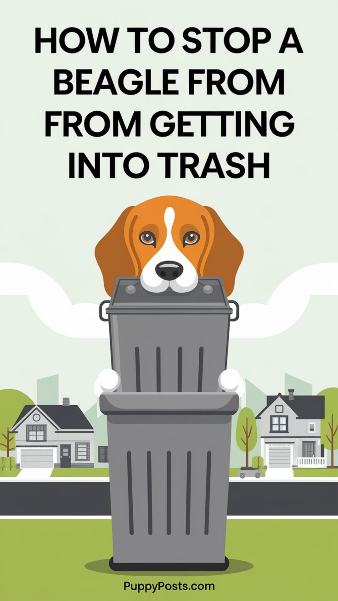 How to stop a Beagle from getting into trash How to stop a Beagle from getting into trash
