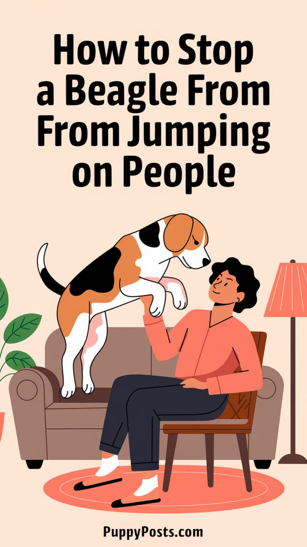 How to stop a Beagle from jumping on people How to stop a Beagle from jumping on people