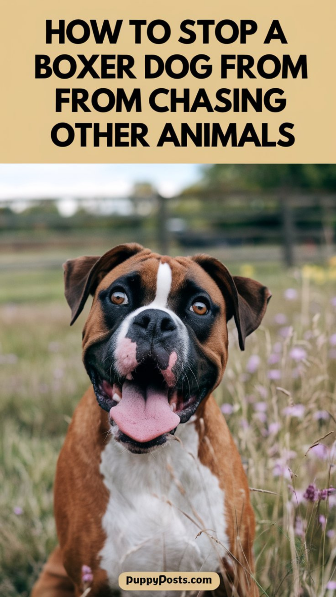 How to stop a Boxer dog from chasing other animals How to stop a Boxer dog from chasing other animals