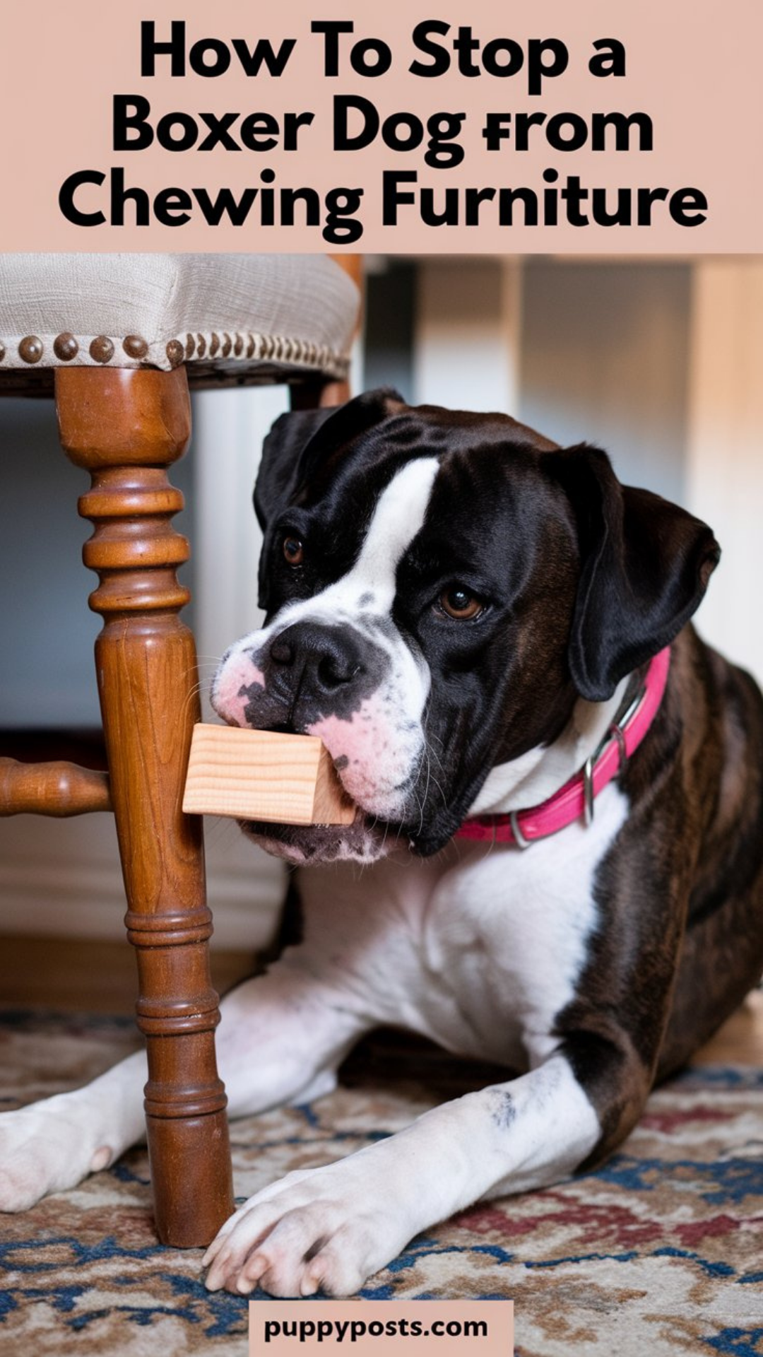 How to stop a Boxer dog from chewing furniture How to stop a Boxer dog from chewing furniture