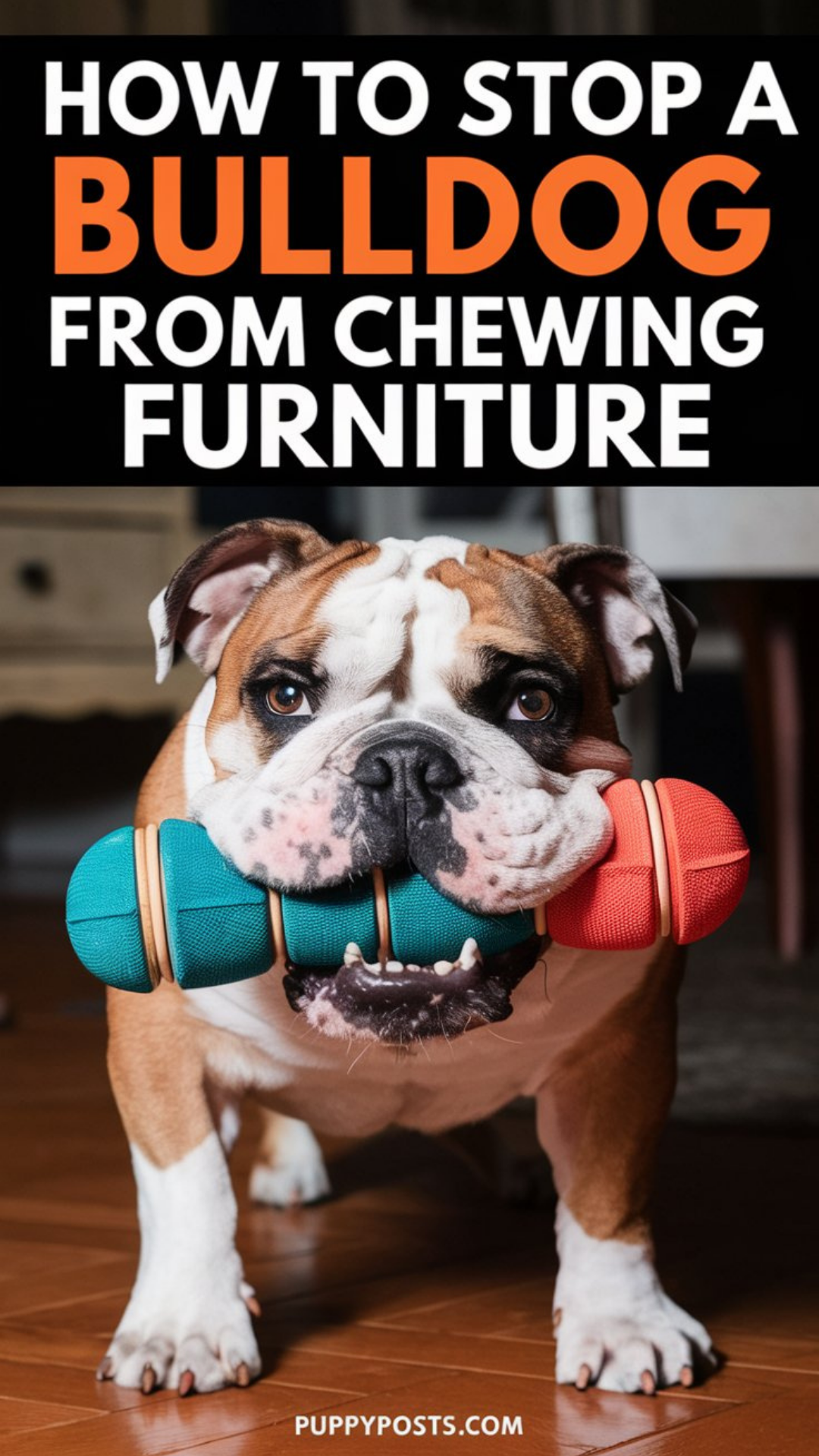 How to stop a Bulldog puppy from jumping on furniture