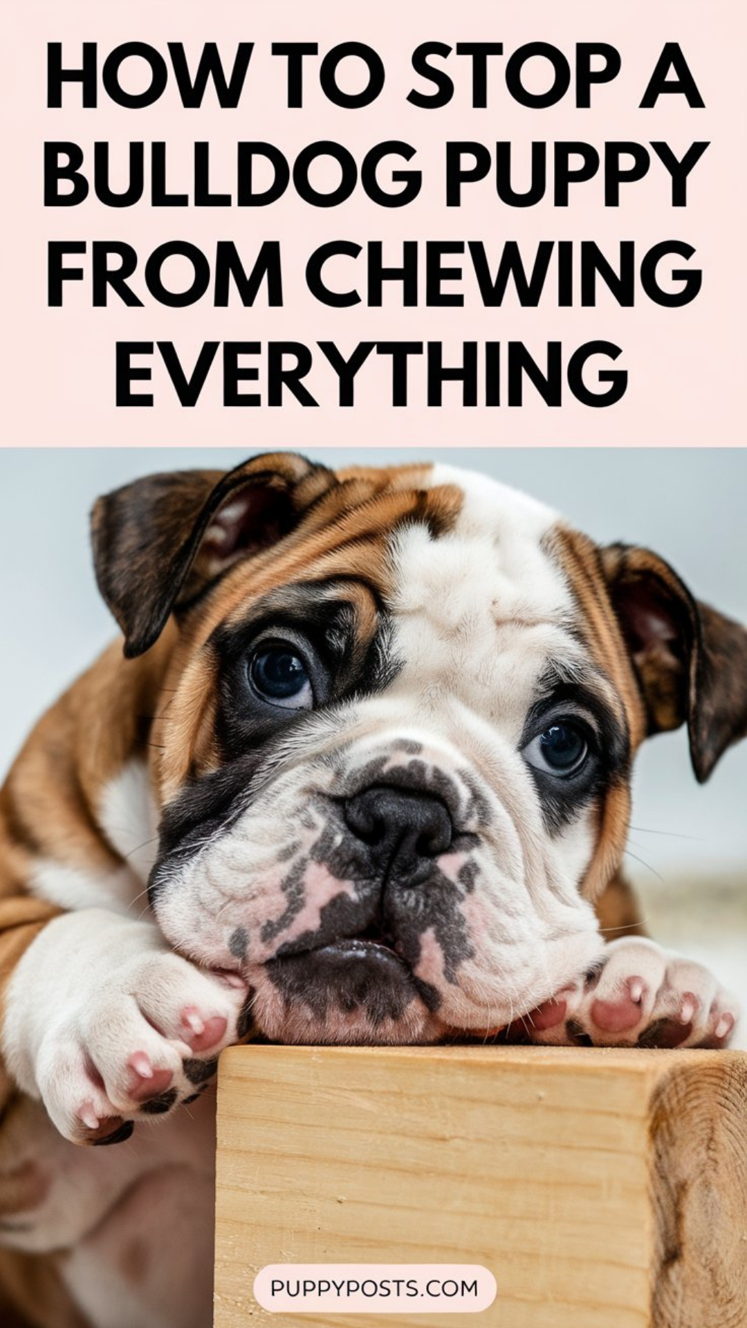 How to stop a Bulldog puppy from chewing everything How to stop a Bulldog puppy from chewing everything